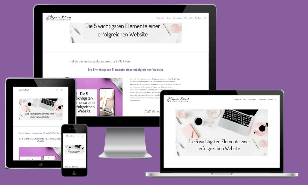 Freebie Titel Die 5 Elemente einer erfolgreichen Website