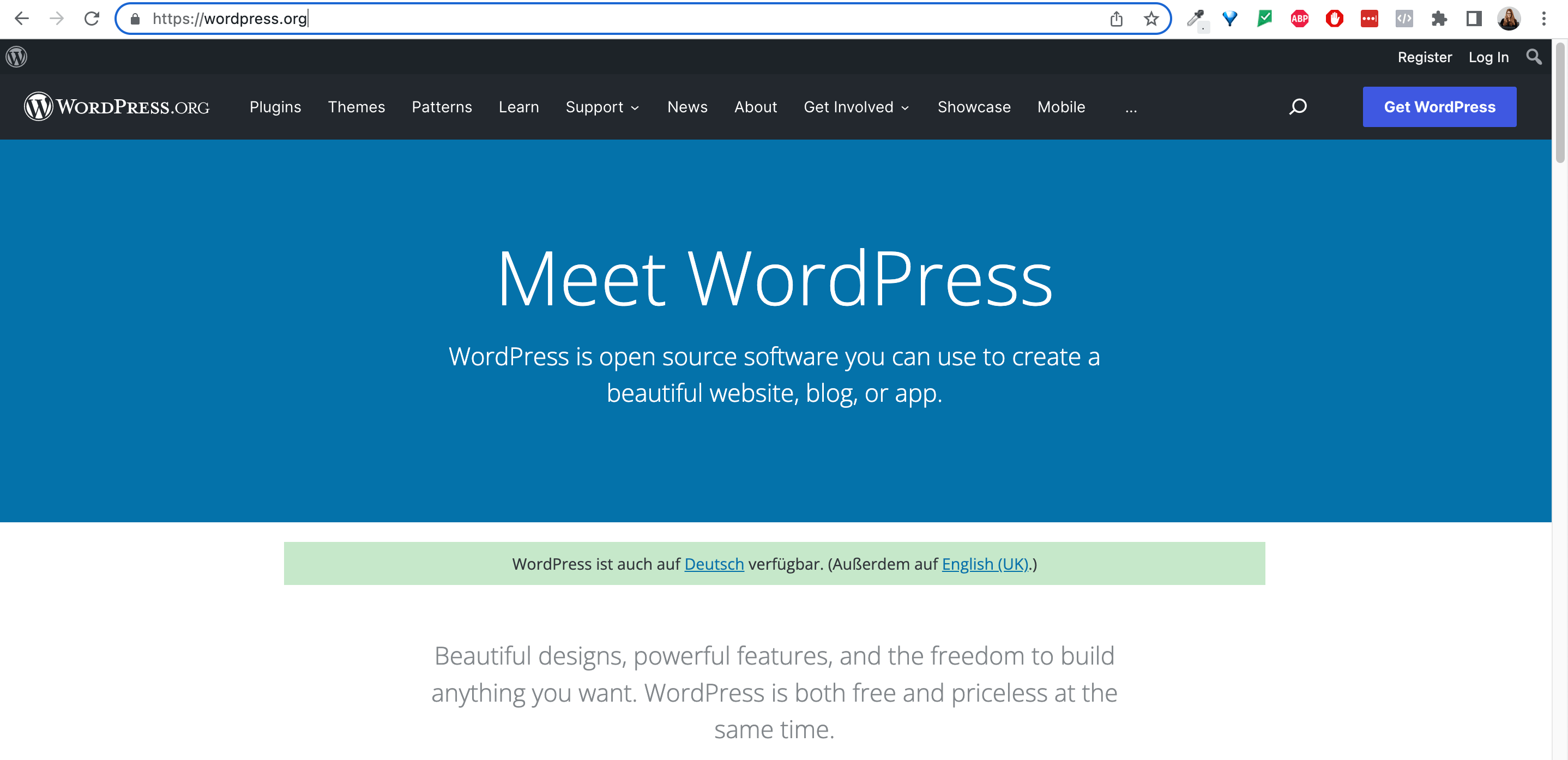 wordpress.org - hier runterladen