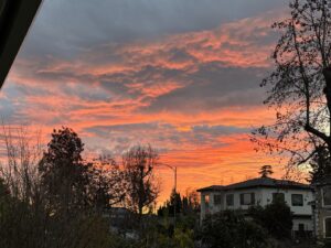 Unsere neue Nachbarschaft im Sonnenaufgang