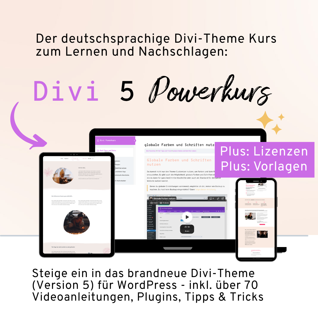 Divi Powerkurs Titelbild Angebote