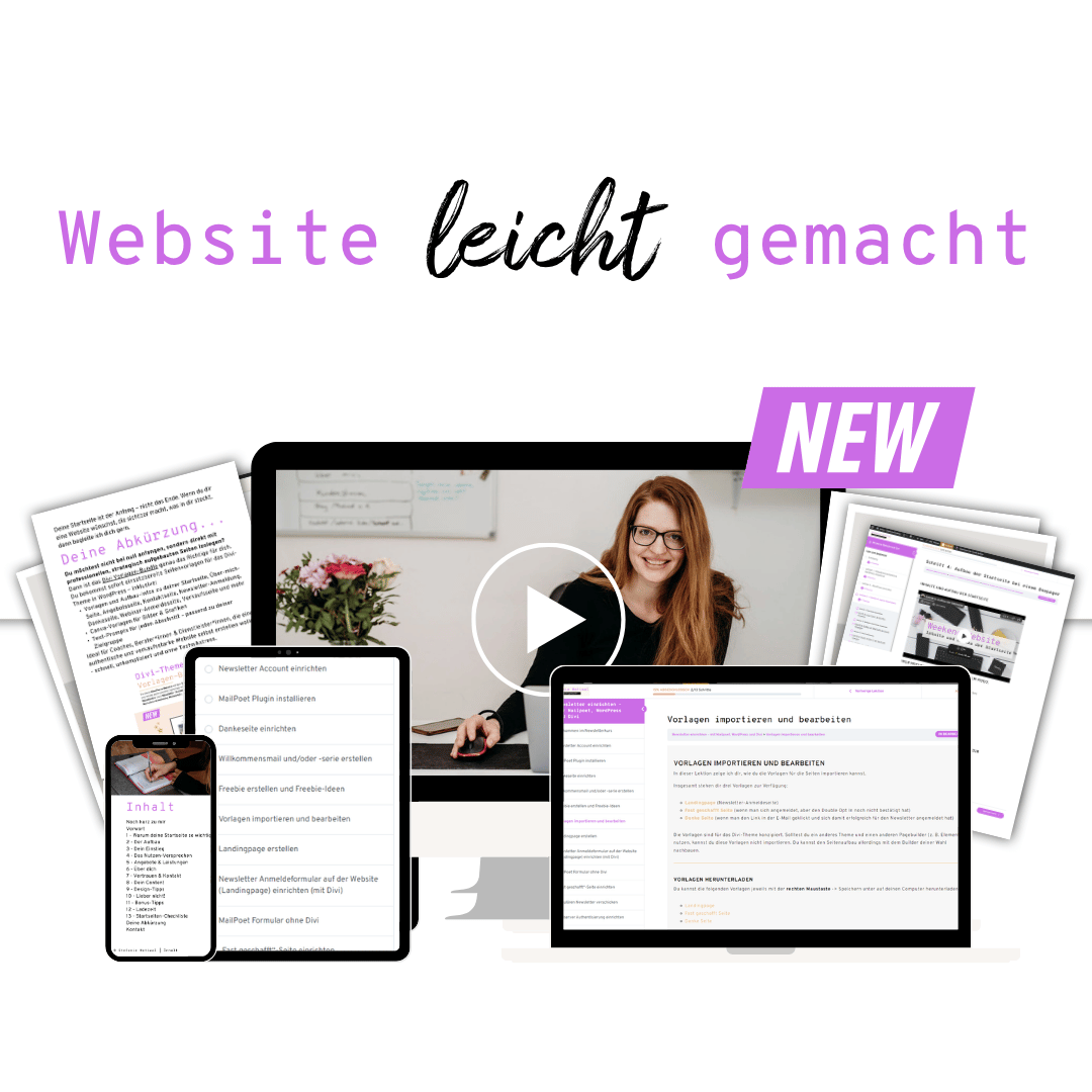 Weekend Website - Erstelle deine Website an einem Wochenende
